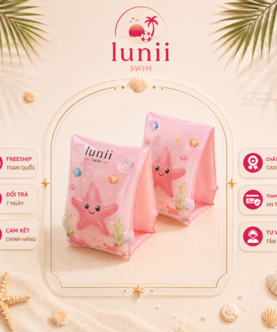 PHAO TAY BƠI LUNII – HỖ TRỢ BÉ VUI CHƠI DƯỚI NƯỚC THOẢI MÁI