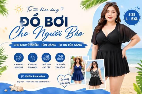 cách phối đồ đi biển cho nữ béo
