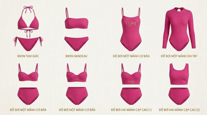 các kiểu đồ bơi nữ thời trang bikini một mảnh hai mảnh